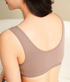 Eco-friendly V-wrap cotton bra