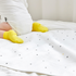 Baby on Little Dot waterproof changing mat with yellow socks, 100% cotton and polyester, 65x85 cm made in Korea.