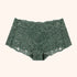 Green Blossom Pregnant Women Panties with Flower Lace and V-Wrap Design for Comfort and Style