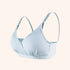 Lightweight Viscose rayon ONE-TOUCH AIR SILK BRA in light blue, featuring one-touch opening straps for comfort and easy use