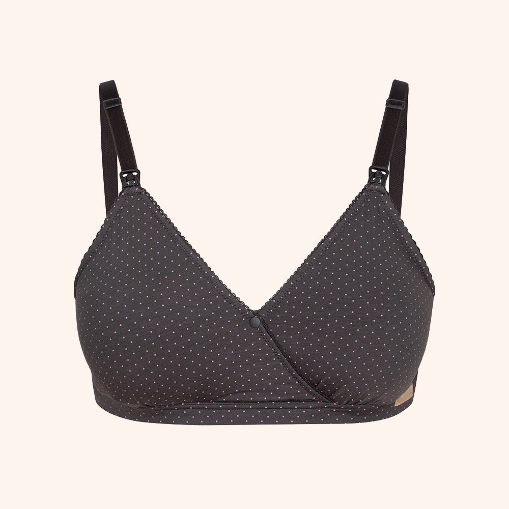 Eco-friendly Tencel Dot Nursing Bra